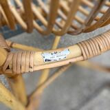 Pair of vintage rattan chairs