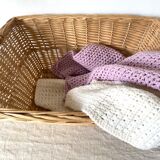 Wicker laundry rack