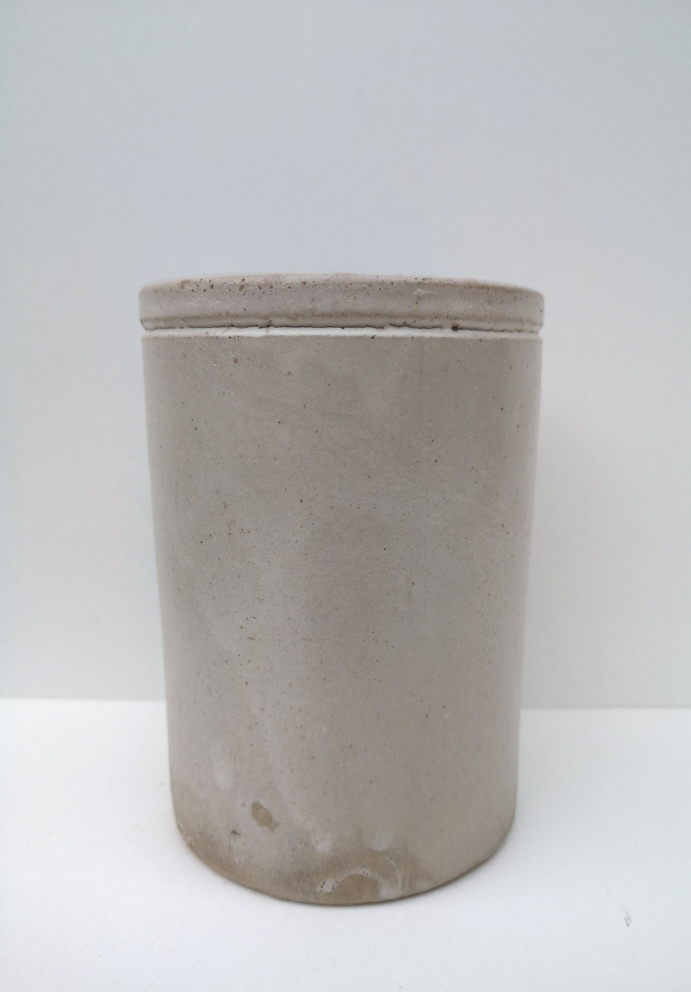Old pot in glazed stoneware