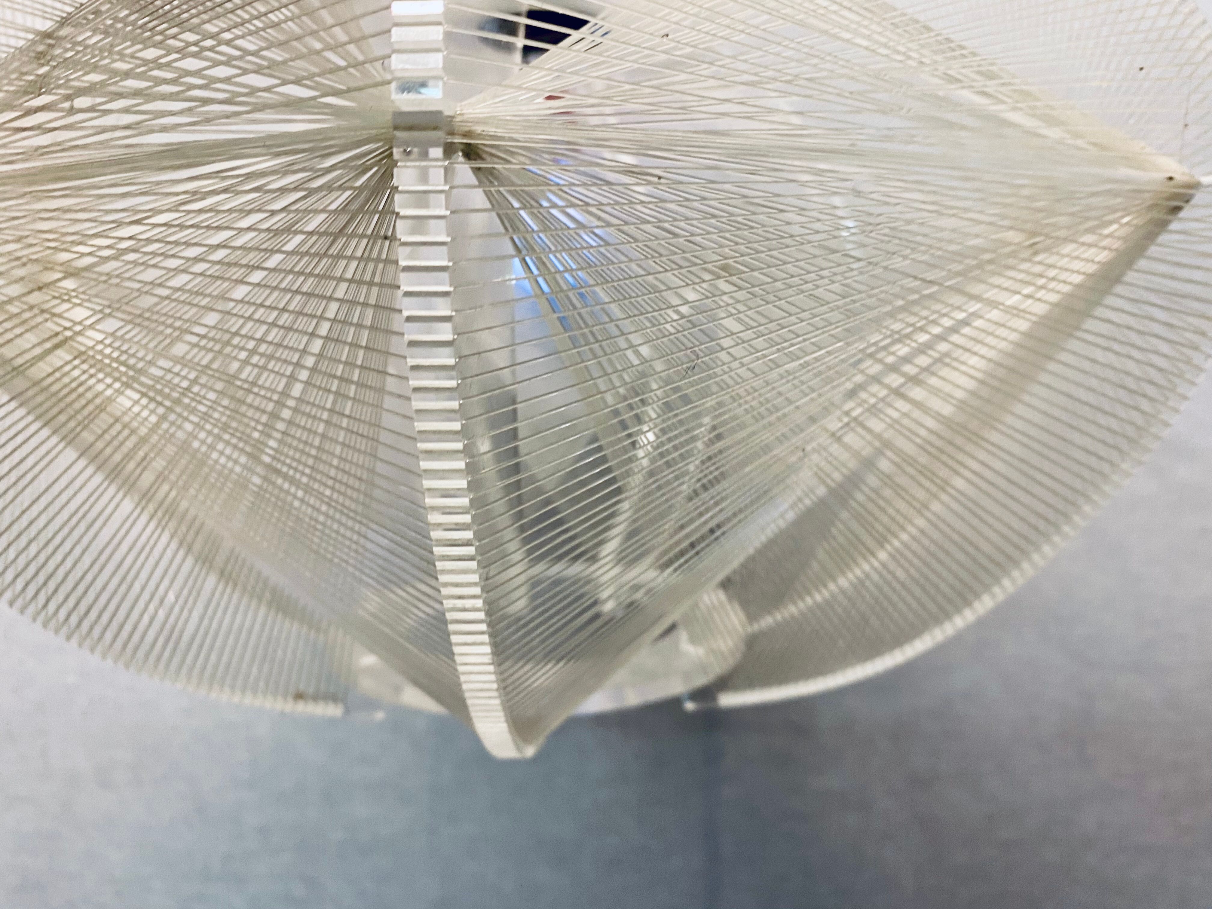 Sompex pendant lamp of perspex made by Paul Secon