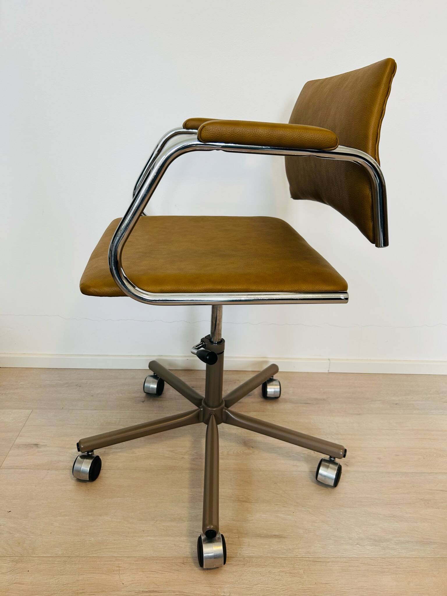 Vintage Mustard Office Chair Model K-380 from Kovona