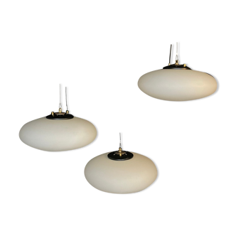 Opaline hanging lamp 1960