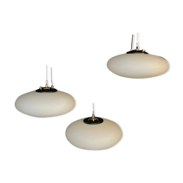 Opaline hanging lamp 1960