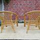 Vintage rattan lounge