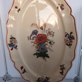 Set of oval dishes of Sarreguemine