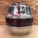 Old deco maella ice bucket red plastic & chrome made in spain
