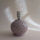 Candy pink ceramic lamp