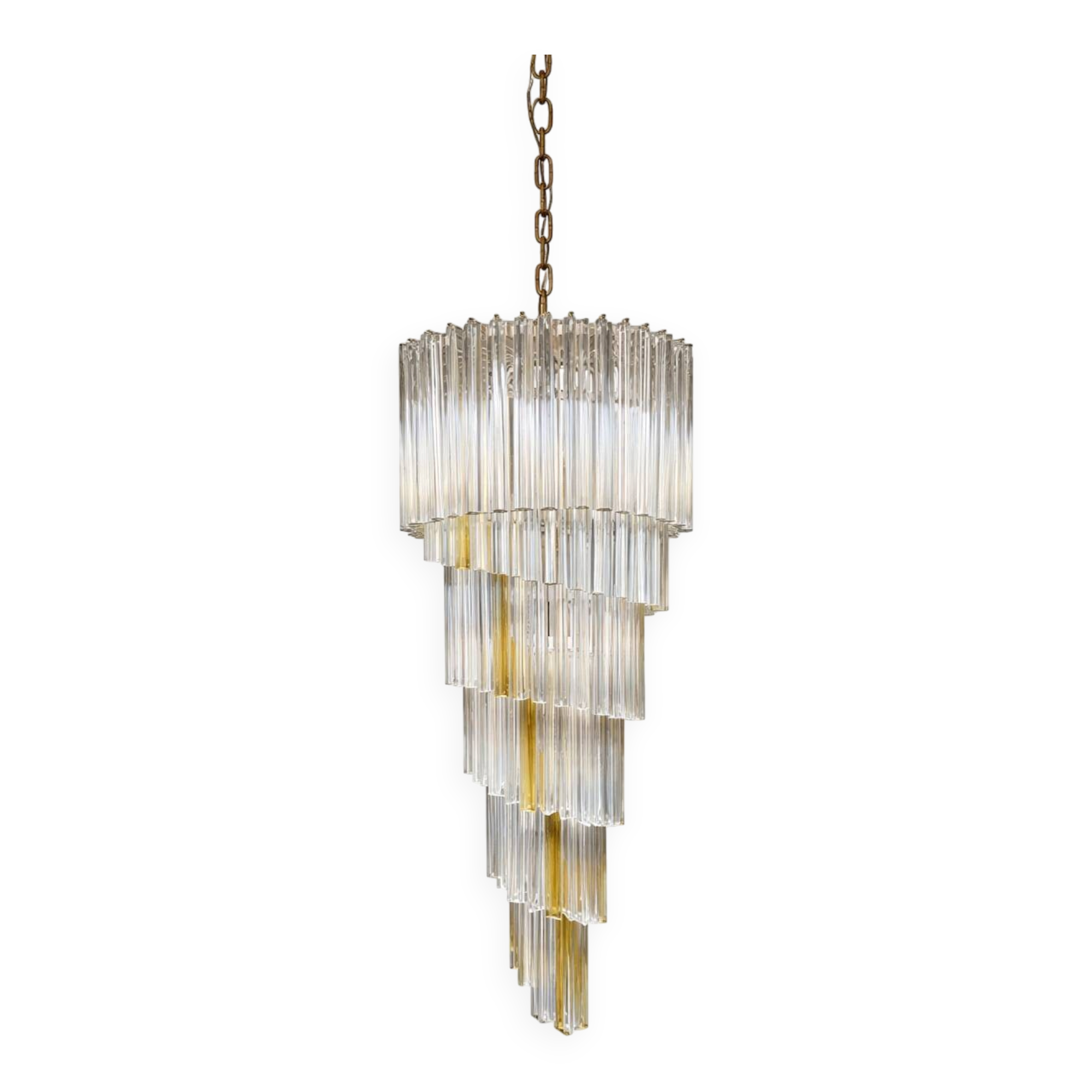 Monumental large chandelier Venini Murano glass 140cm