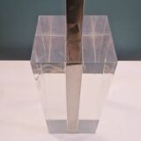 Large table lamp in Altuglass and metal from the 70s