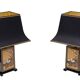 Stunning Maison Le Dauphin Pagode Design Table Lamps France 1970's