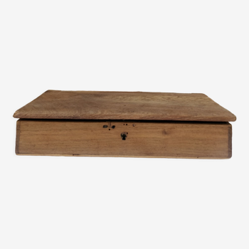 Sandblasted wood chest
