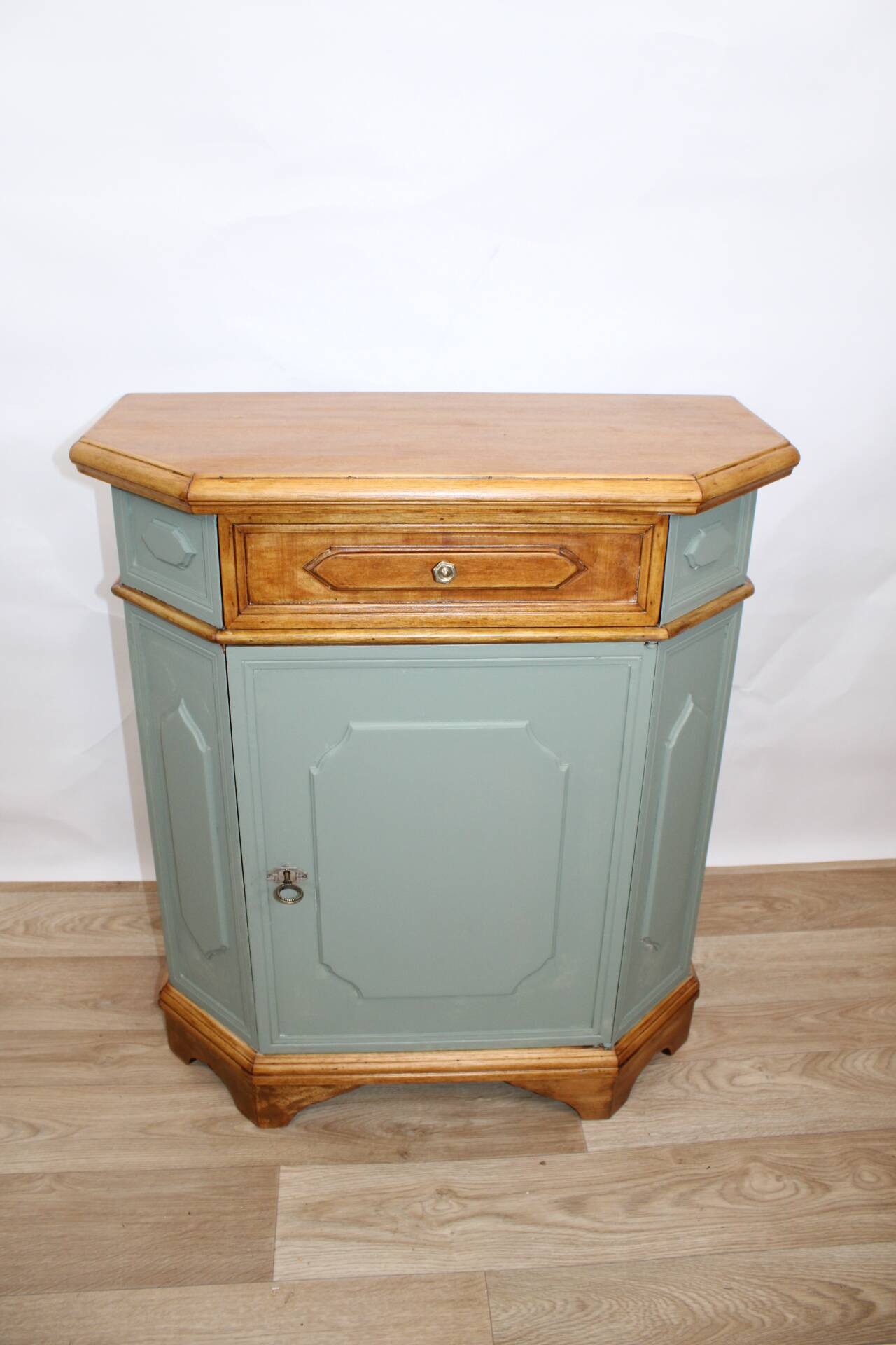 Vintage sage green confiturier, France, 1960s