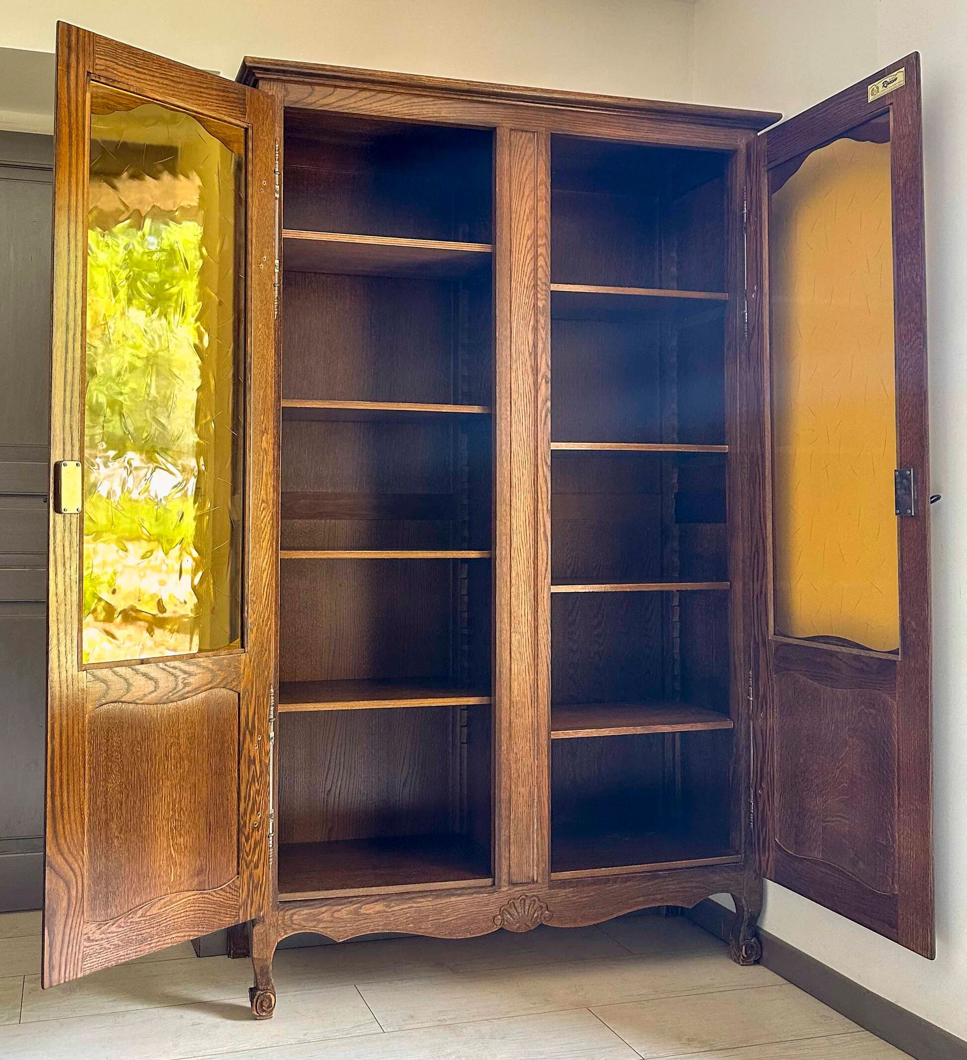 Solid oak library - Riskoff brand