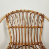 Rattan armchair 60s