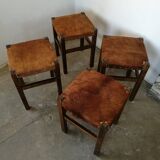 Set de 4 tabourets de ferme