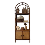 Rattan shelf on legs (refurbished)