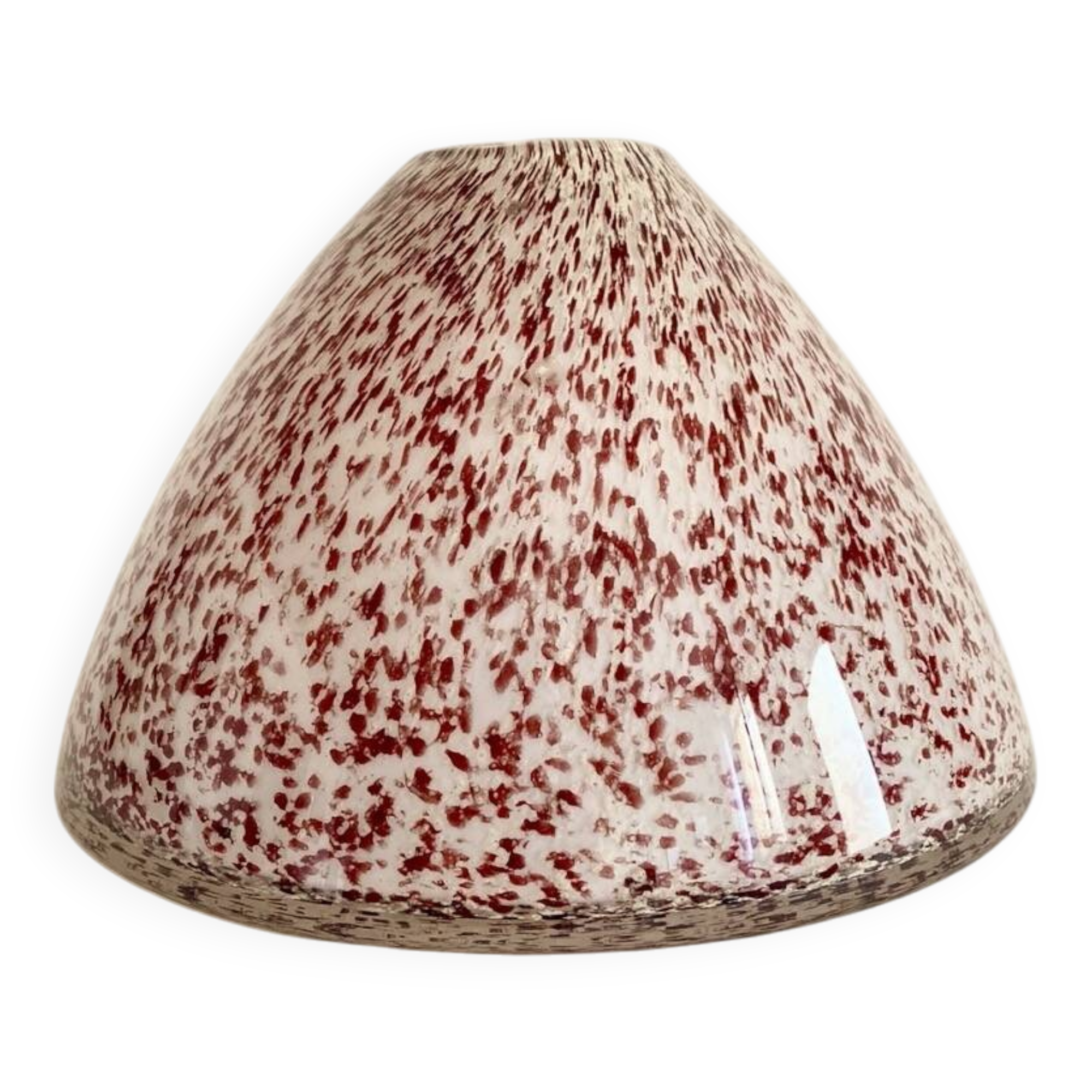 Murano vase in speckled glass paste