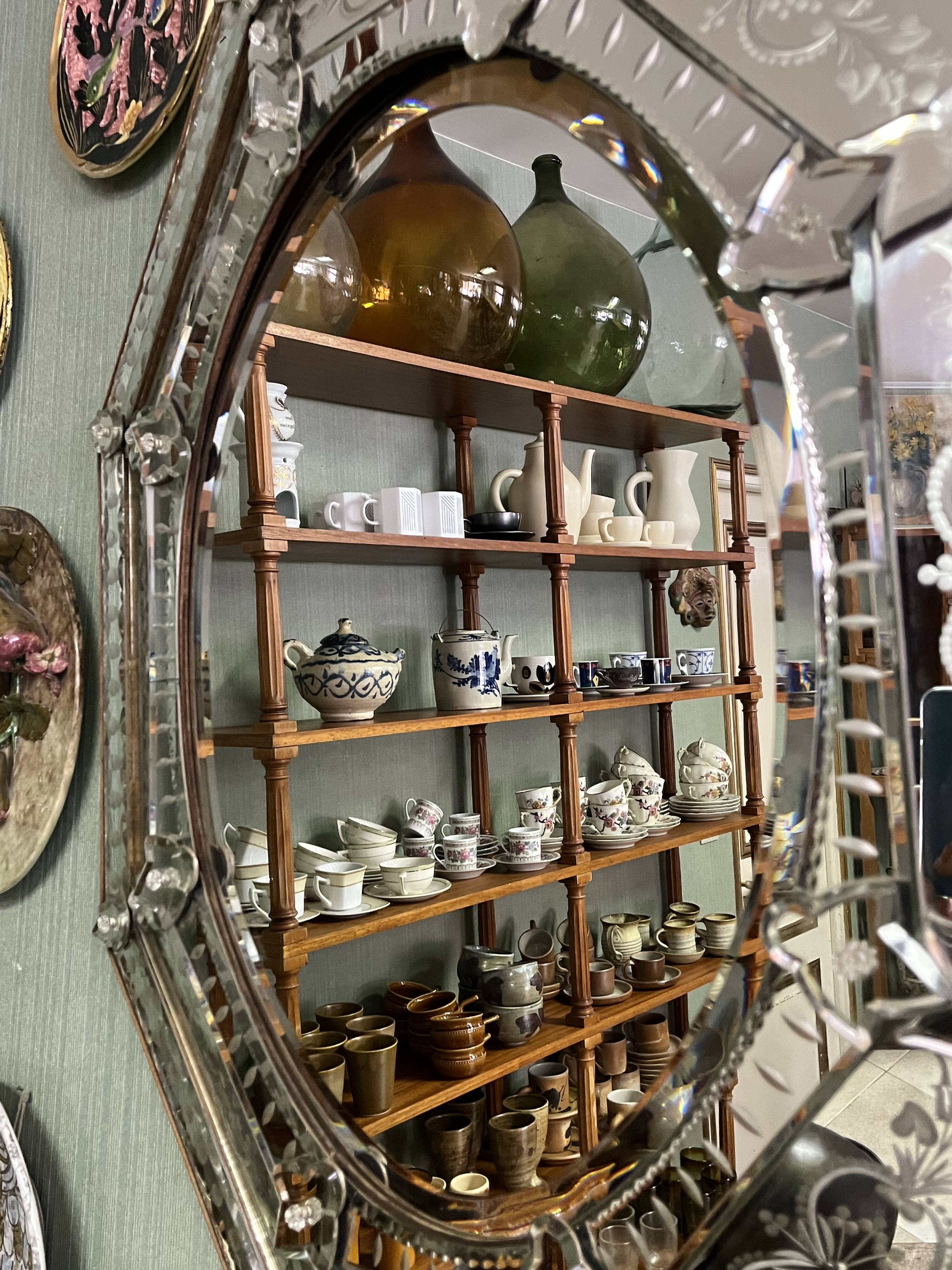 Antique Venetian mirror 86cm x 70cm