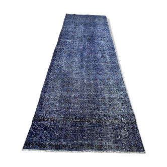 Tapis coureur étroit turc en détresse 316 x 98 cm