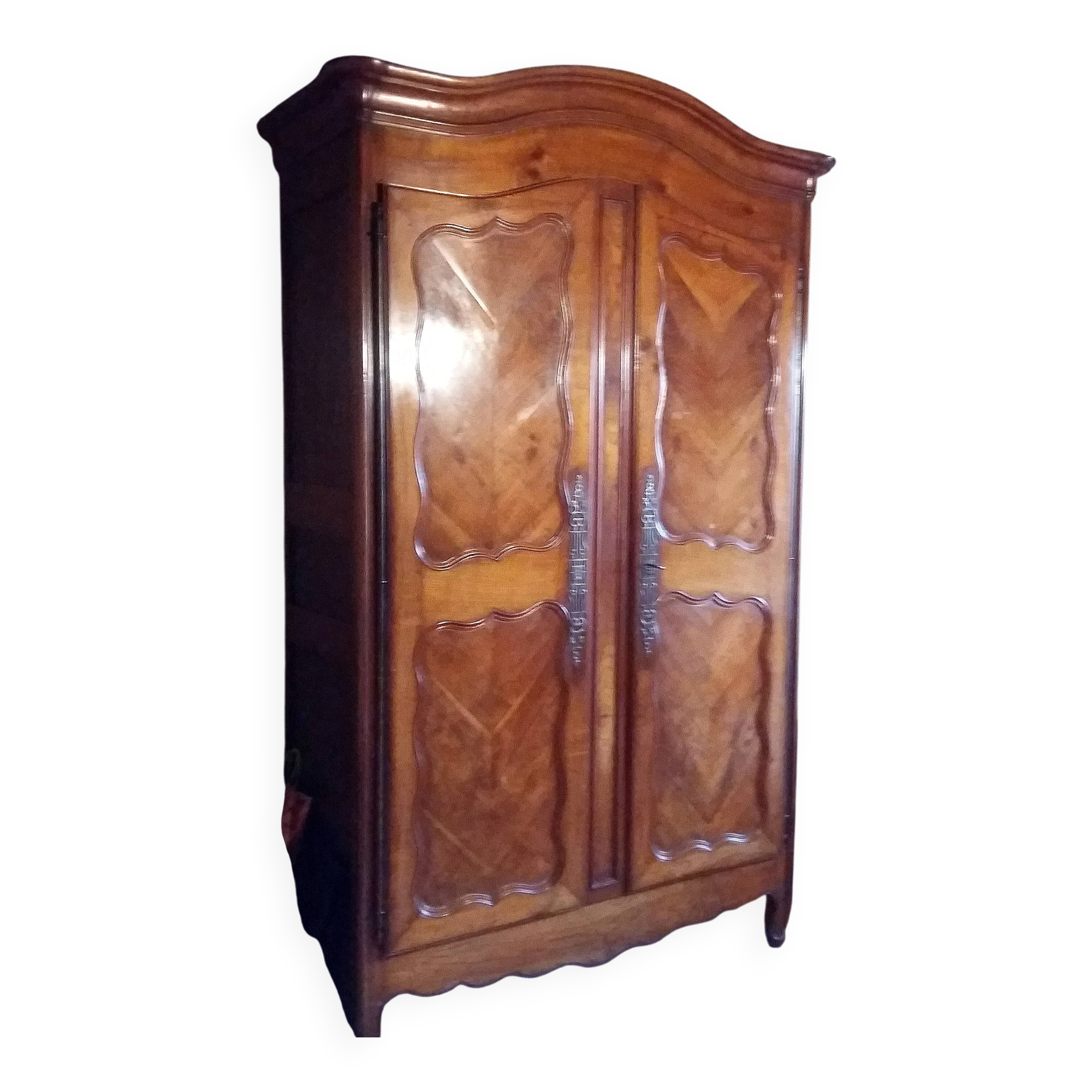 Beautiful louis xv armoire in cherry wood