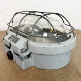 Industrial Cast Aluminium Wall Light with Clear Glass, 1970s