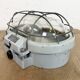 Industrial Cast Aluminium Wall Light with Clear Glass, 1970s
