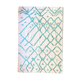 Berber cream carpet with blue pattern
