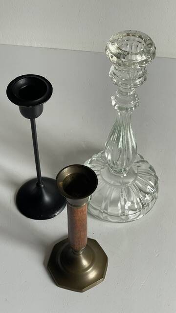 Chic Vintage Bougeoirs Trio