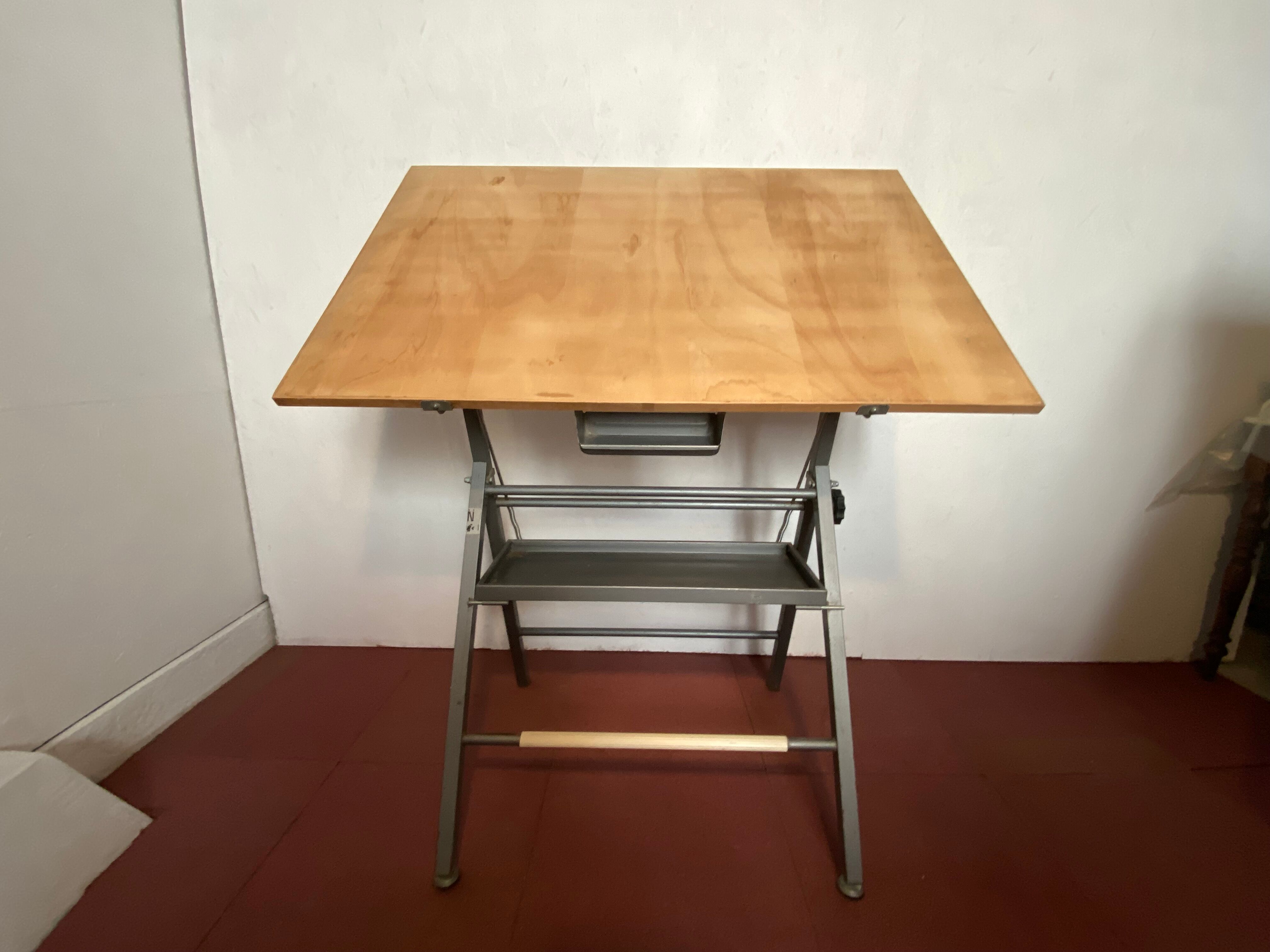 Architect table or industrial design brand BIEFFE vintage 1950/1960
