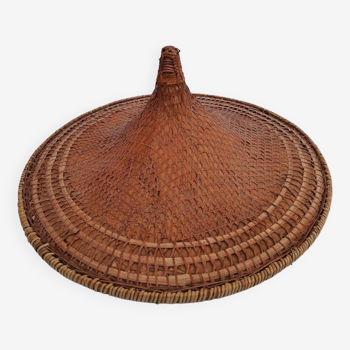 Old traditional Chinese pointed bamboo hat