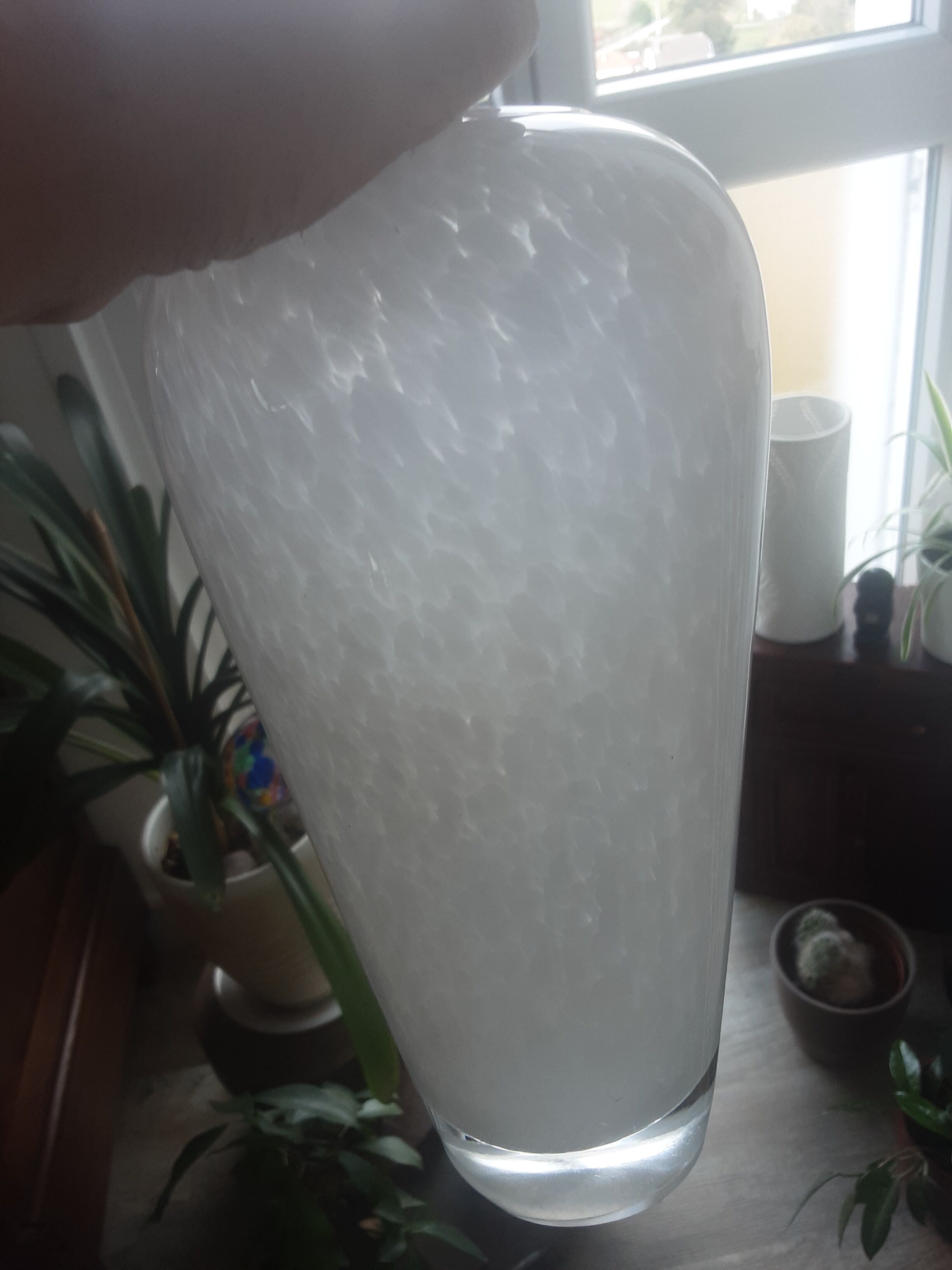 White Murano vase - year 80