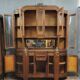 Buffet-vitrine Art nouveau aux putti, vers 1900