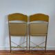 Lot de 2 chaises pliantes en velours