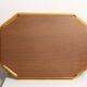 Vintage decorative plate in gold and mirror, Italy, 1960s