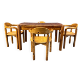 CJ Rosengaarden pine wood dining set - set of 5 - 1970s