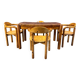 CJ Rosengaarden pine wood dining set - set of 5 - 1970s
