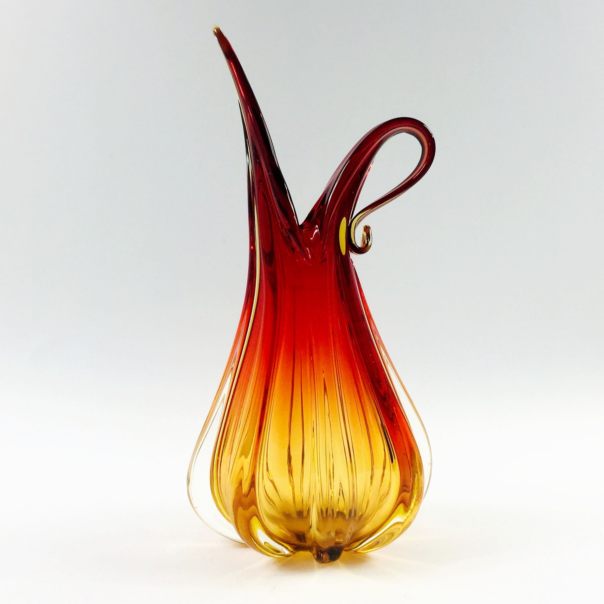 Mid-century murano art glass pitcher, italy, 1960s