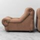 Paire de fauteuils Rezia par Emilio Guarnacci pour 1P, modernisme vintage des années 1970.