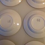 Six assiettes creuses decor Claudius des faienceries de Badonviller, années 50/60