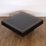 Coffee table in black lacquer 1970