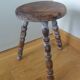 Wabi Sabi tripod stool with pearl feet bobbin
