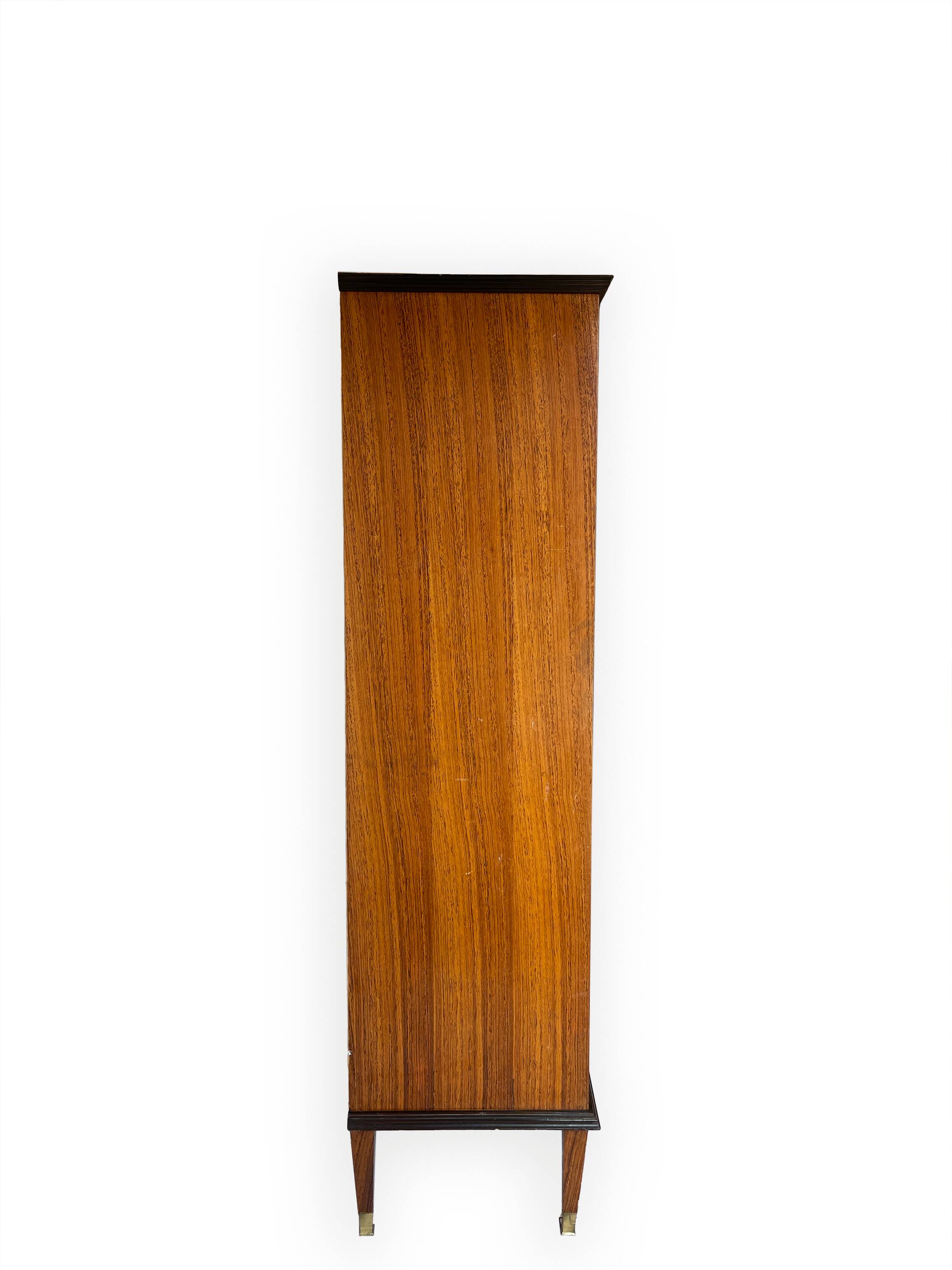Armoire/bibliothèque en bois, années 1950/60