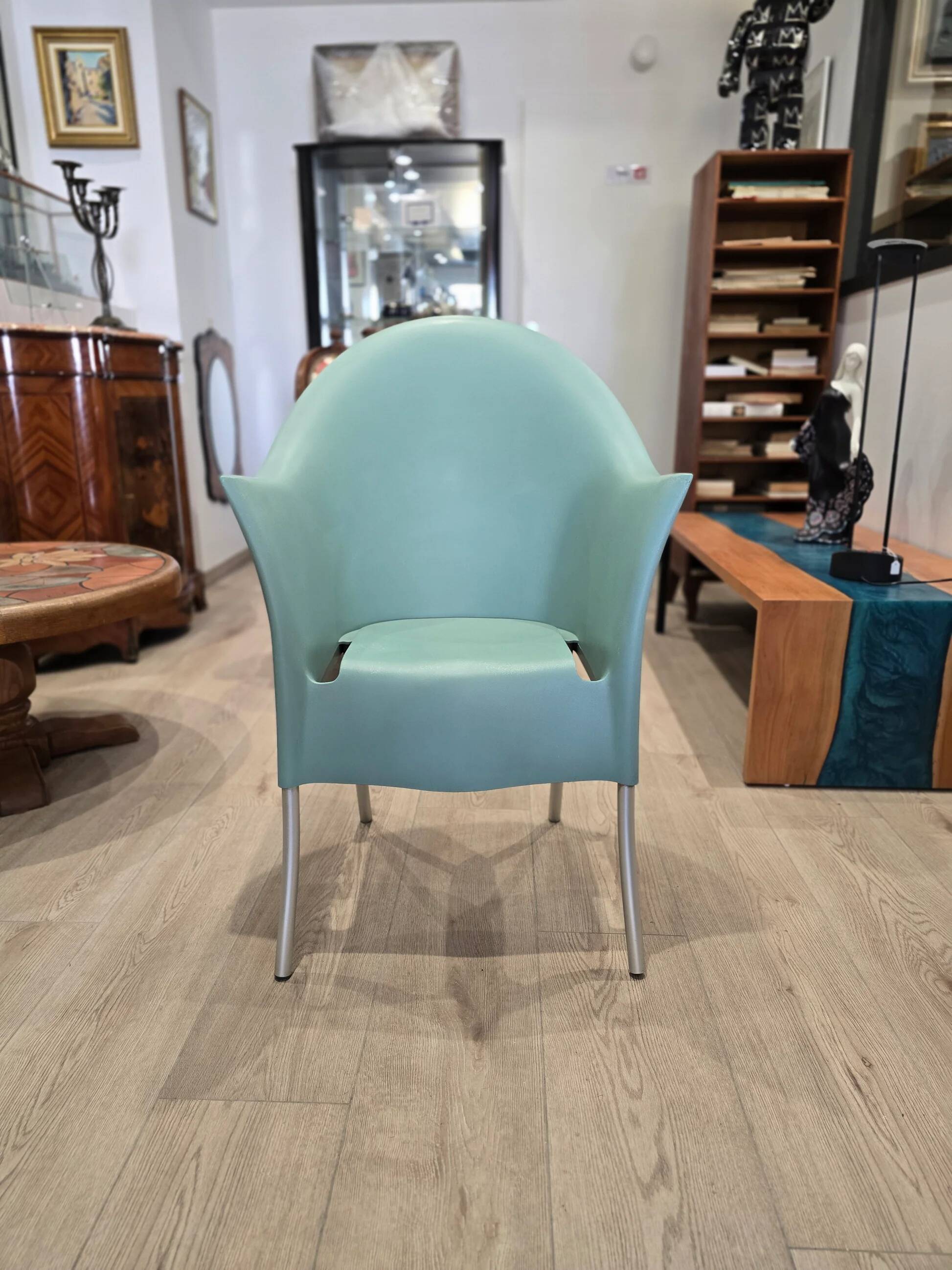 Lord YO armchair by Philippe Starck for Aleph / Kartell – celadon green