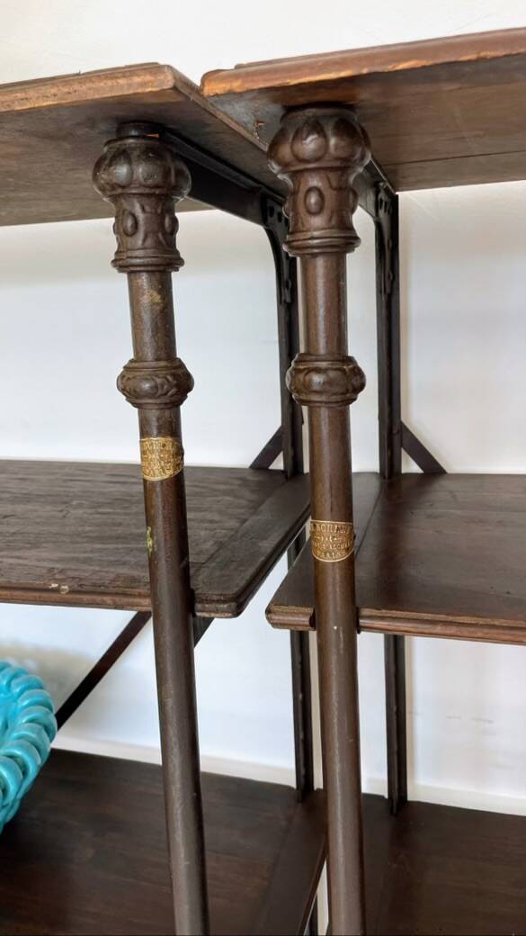 PAIR OF THEODORE SCHERF SHELVES