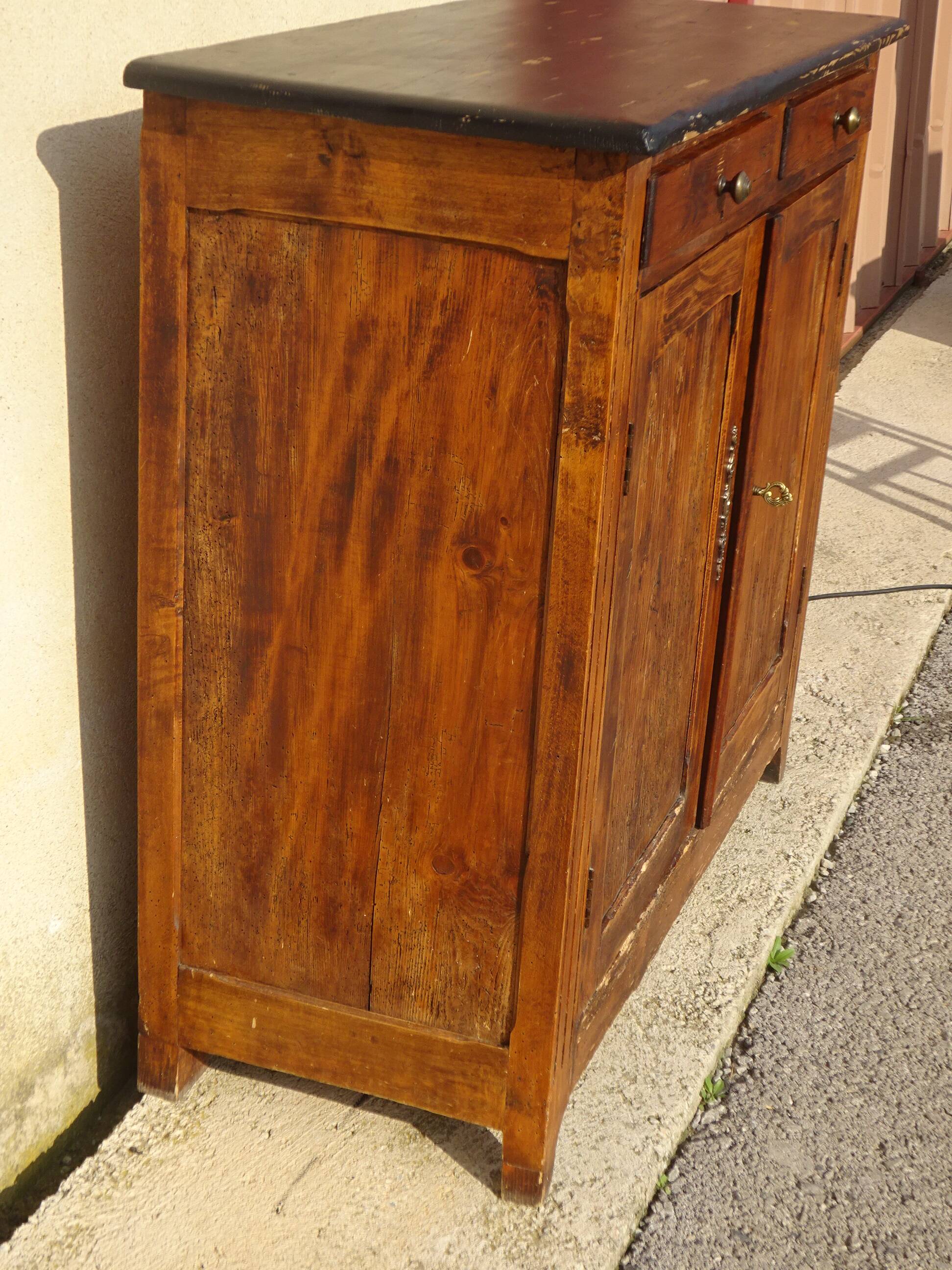 old Parisian pine sideboard