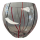 Vase boule vintage en verre soufflé et pâte de verre