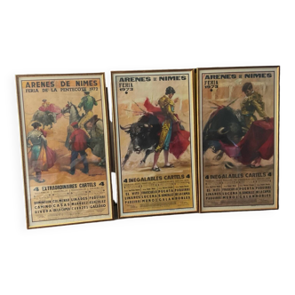 Set of 3 bullfight posters