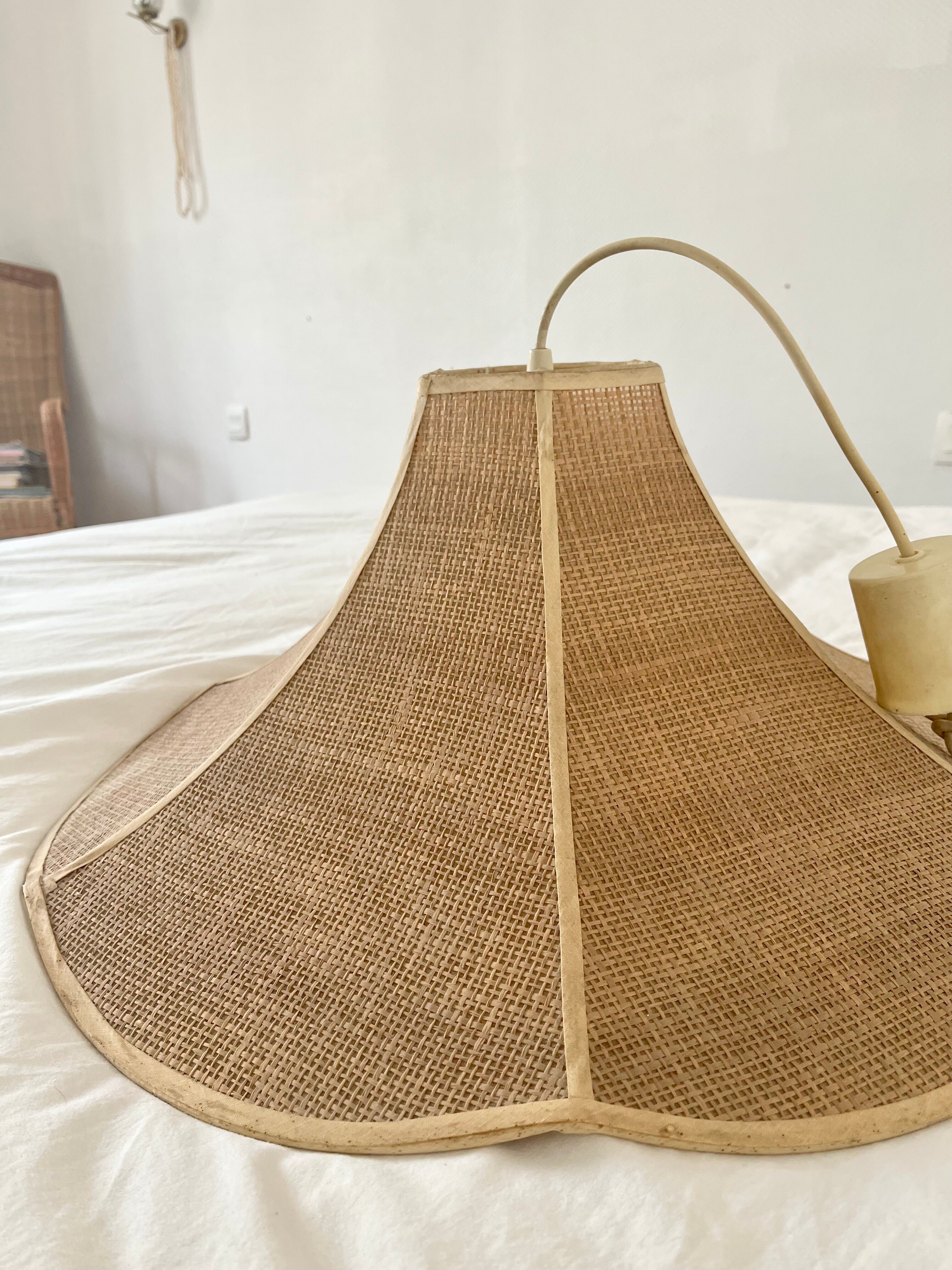 Vintage rattan chandelier