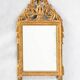 Miroir de mariage Louis XVI avec fronton à harpe