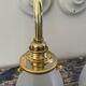 Set of two art deco wall lamps electrified to nine